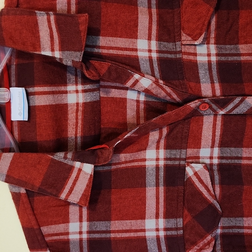 Columbia Plaid Flannel Shirt NEW - Picture 4 of 13